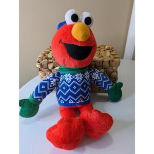 Seasonal Elmo plush
